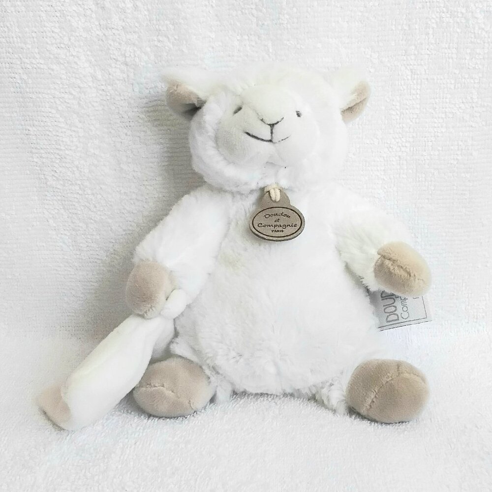 3/$30 Plush Lamb Measuring 6" Sitting by Doudou Et Campagnie!!